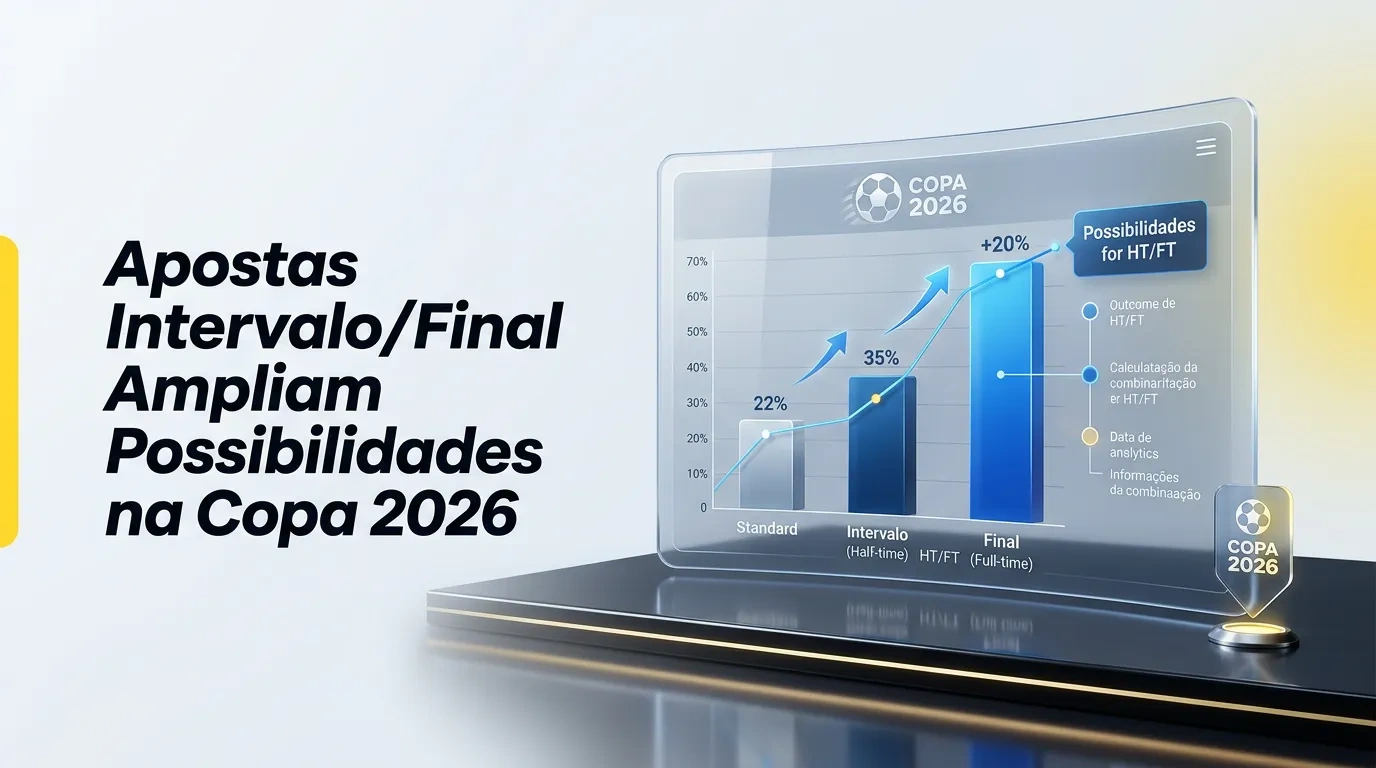 Apostas Intervalo/Final Ampliam Possibilidades na Copa 2026